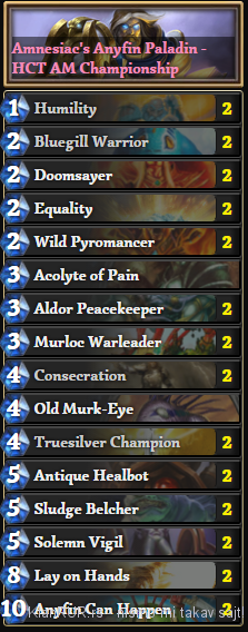 Amnesiac OTK Murloc Paladin