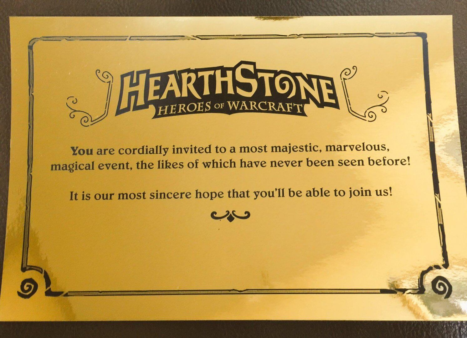 Pozivnica Hearthstone