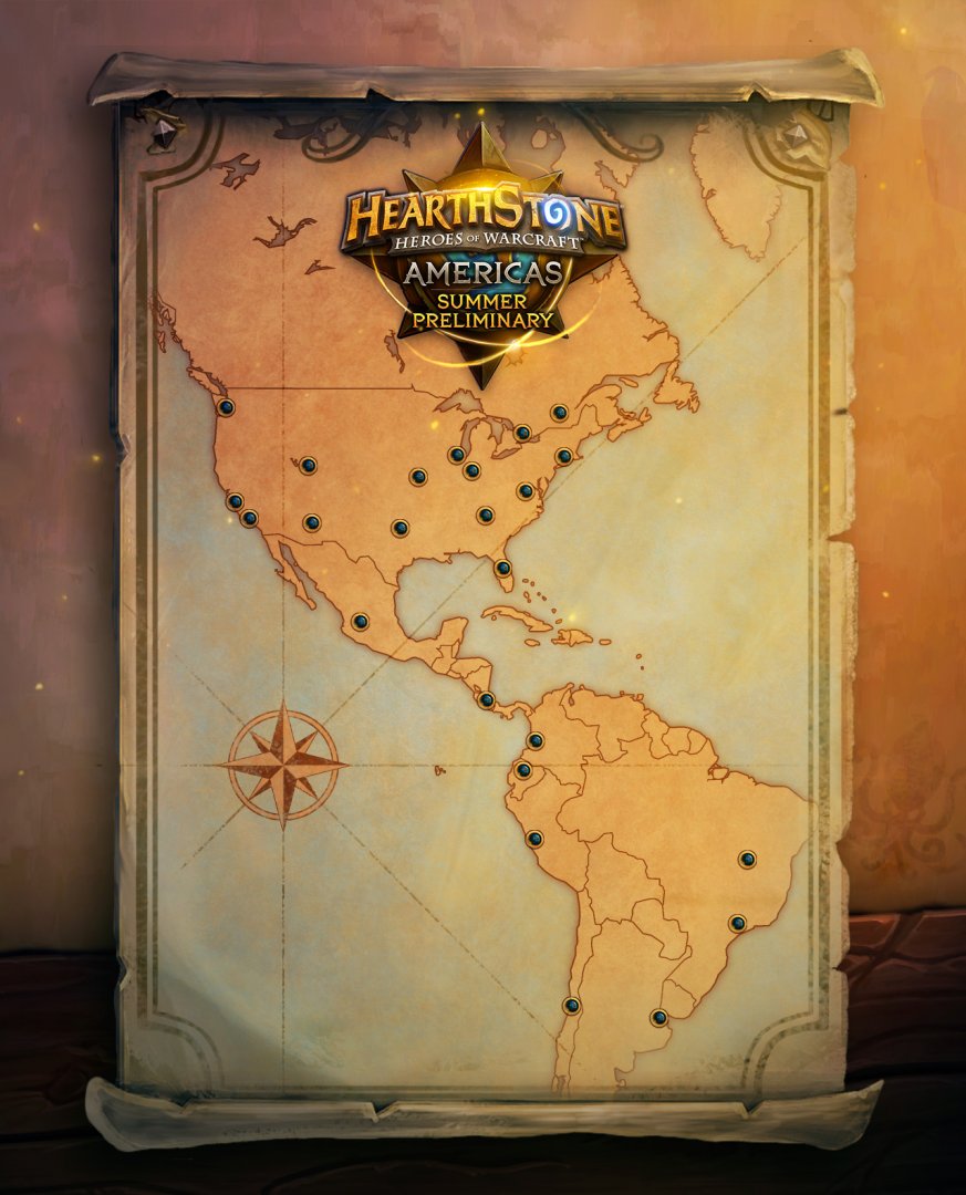 Americas Summer Preliminary lokacije
