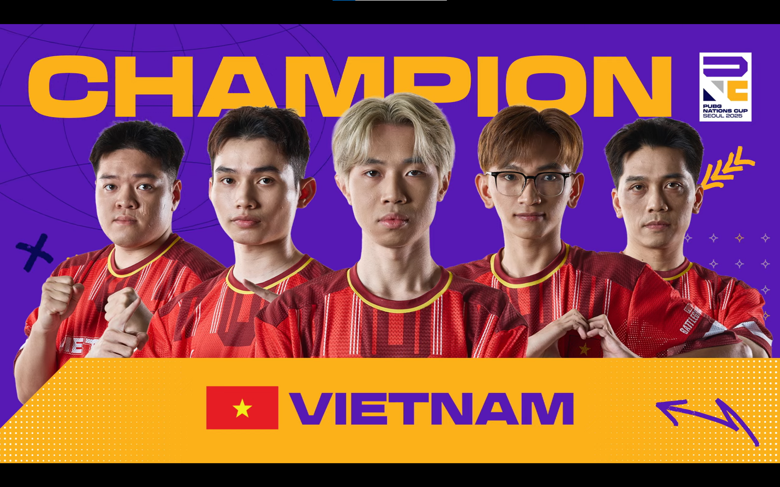 PUBG Nations Cup 2025 Champions - TEAM VIETNAM