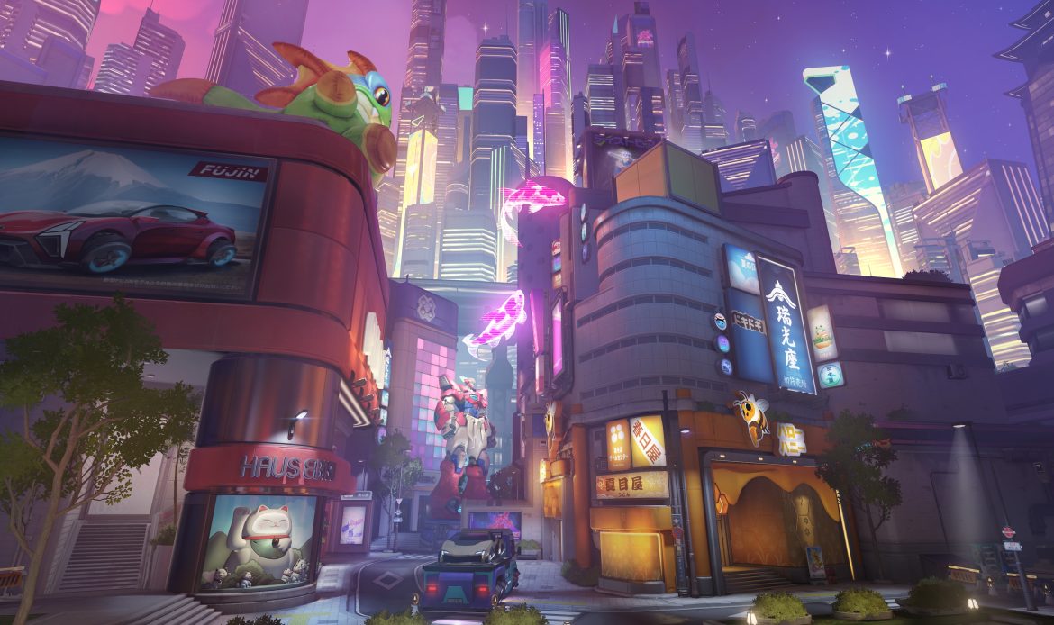 Neon Junction mapa overwatch