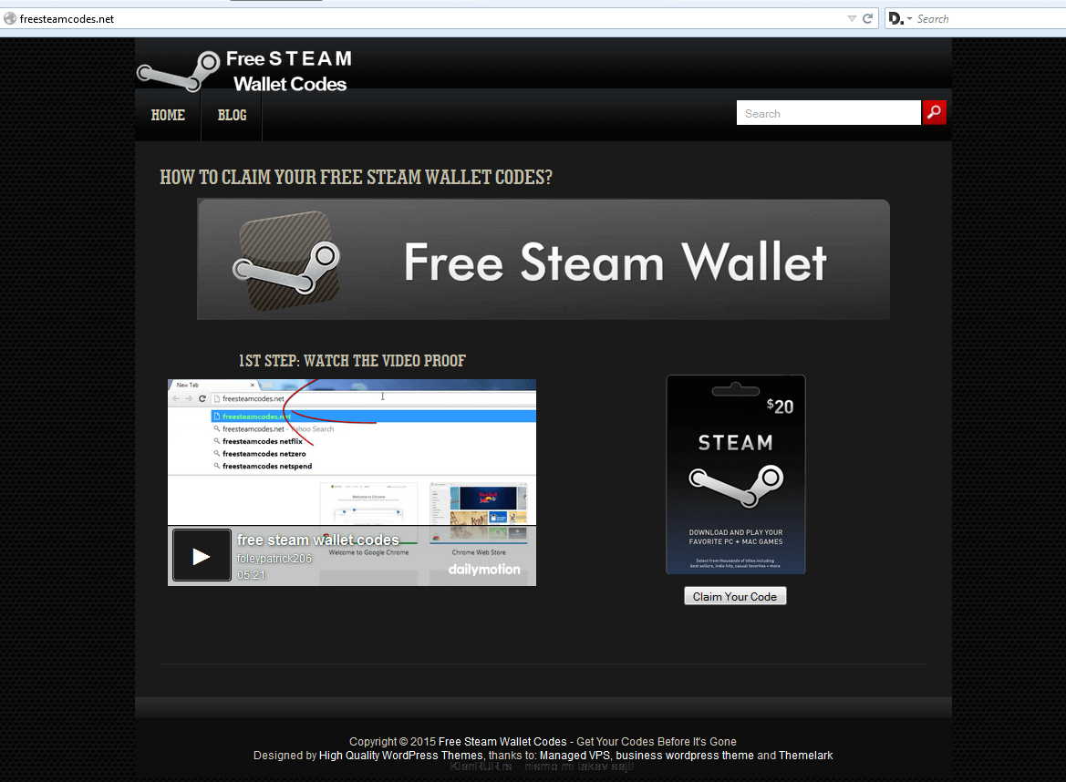 Free Steam Codes Wallet Malware