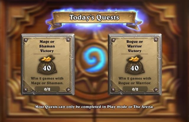 Daily quest Hearthstone