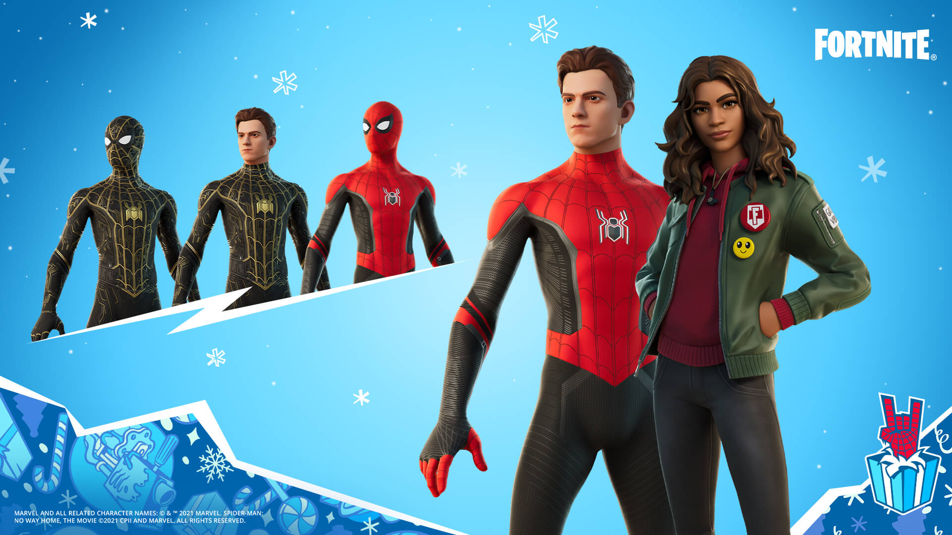 fortnite-no-way-home-spider-man-and-mj