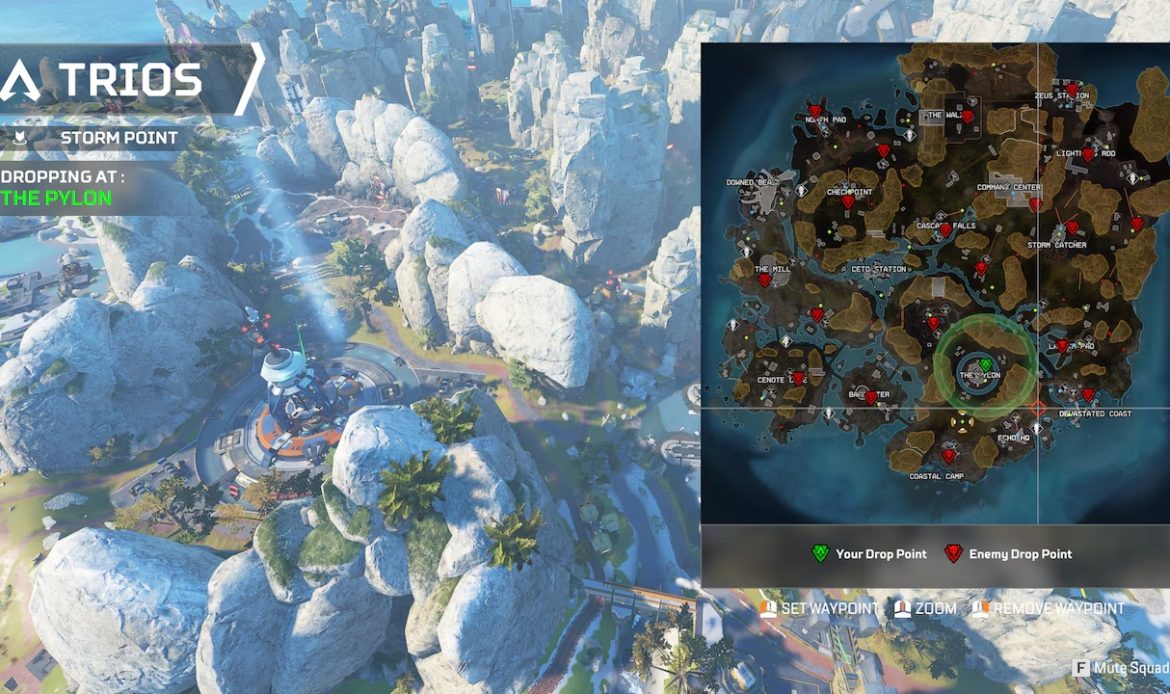 Apex Legends peč Showdown Drop Zone