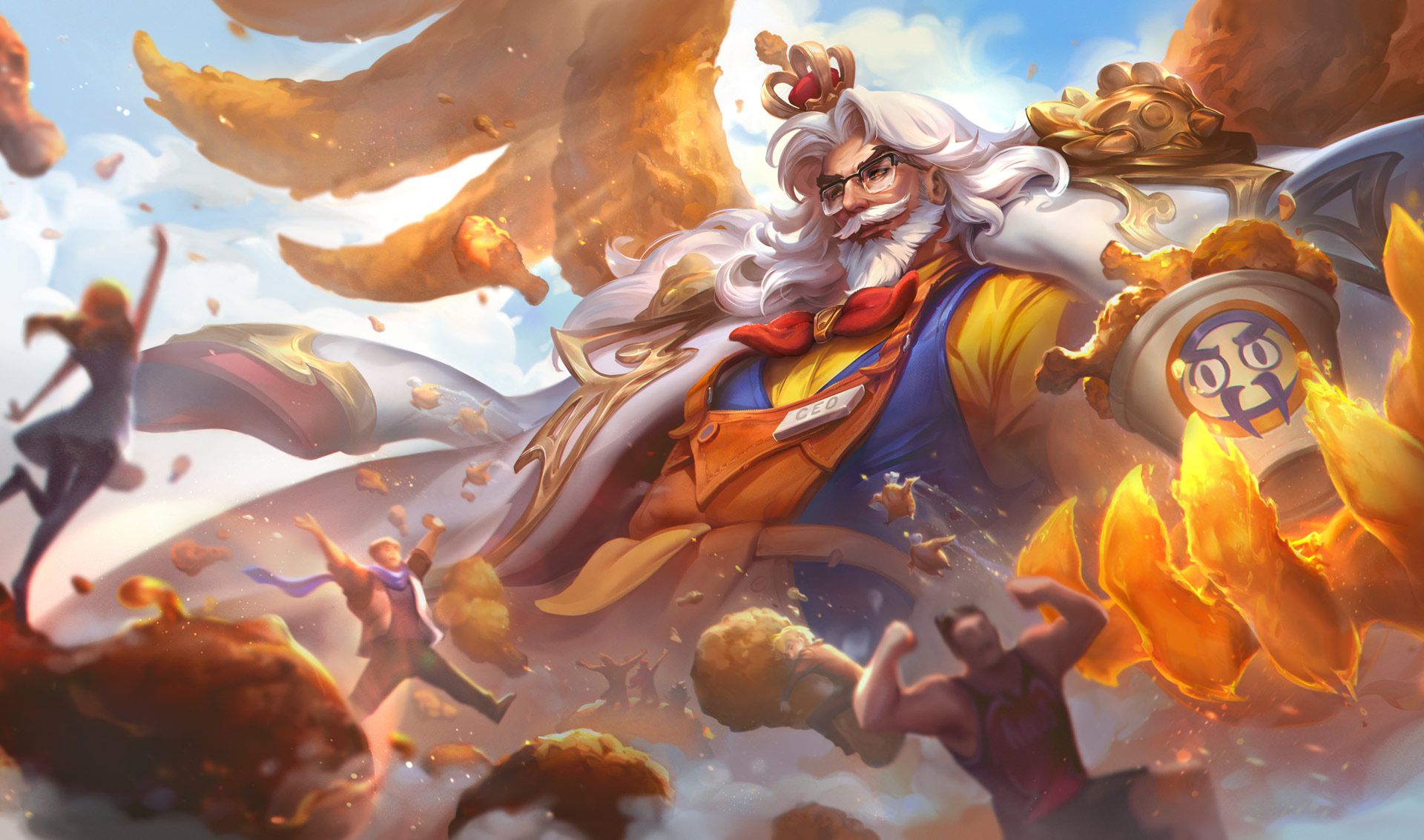 Fried Chicken King Swain lol novi peč skinovi
