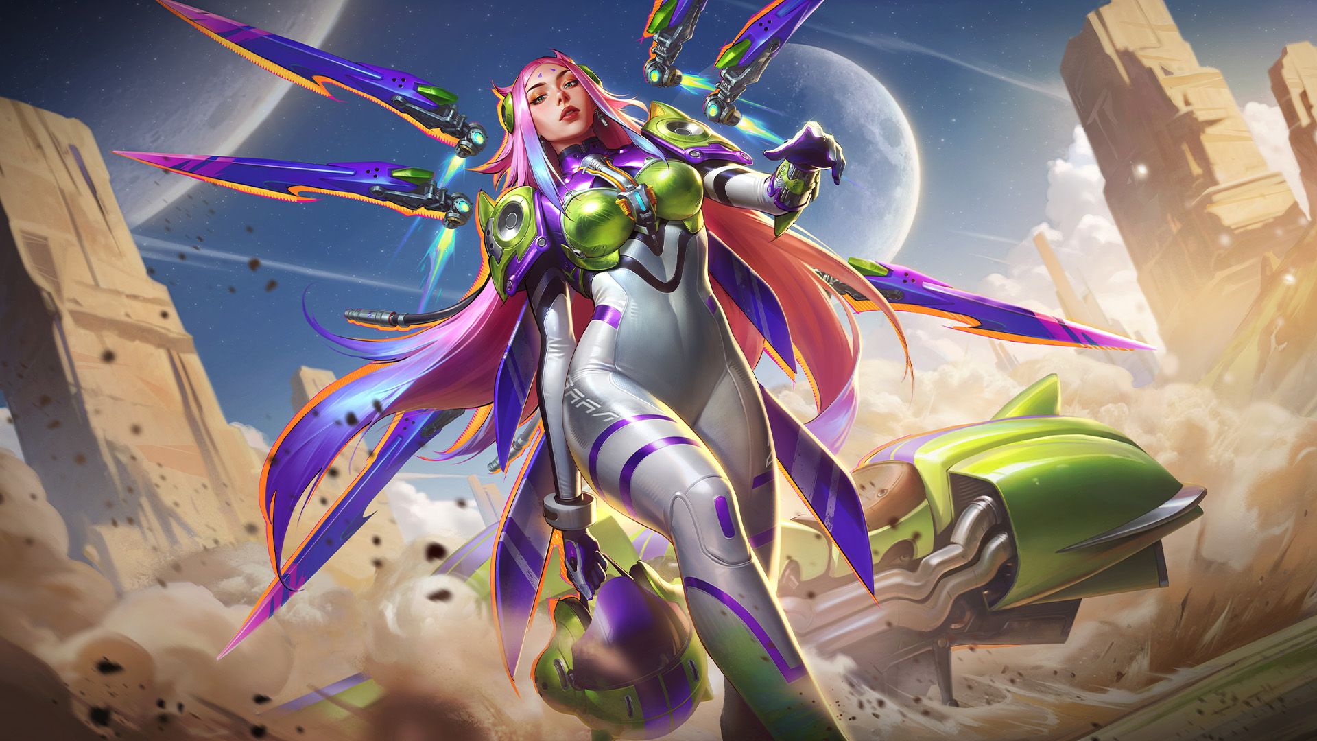 Neon Daredevil Irelia Wild Rift peč